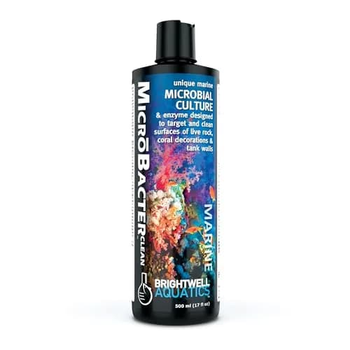 Brightwell Aquatics MicroBacter Clean Marine Aquarium Cleaner Aid, 500 ml | Natural bacterial solution for healthy aquariums thumbnail 1