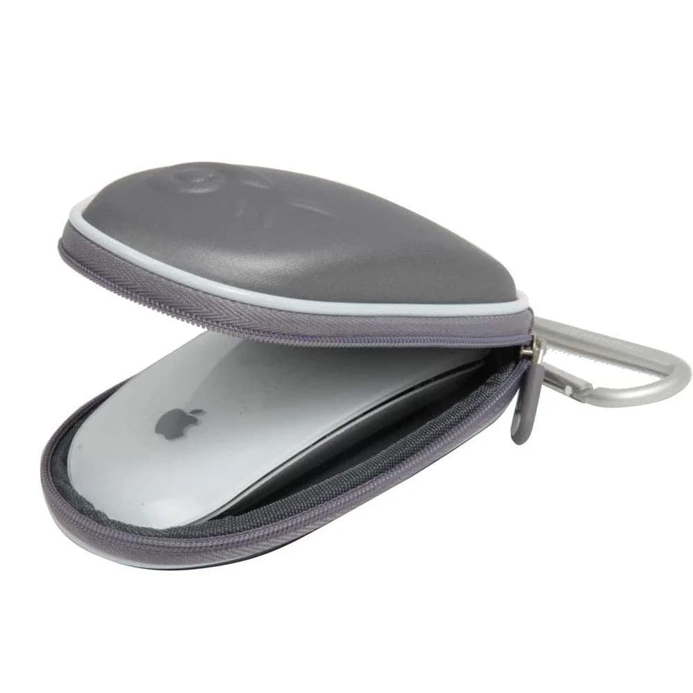 Hermitshell Grey Portable Electronic Device Cover | EVA Hard Carrying Case for Apple Magic Mouse (2nd Gen)