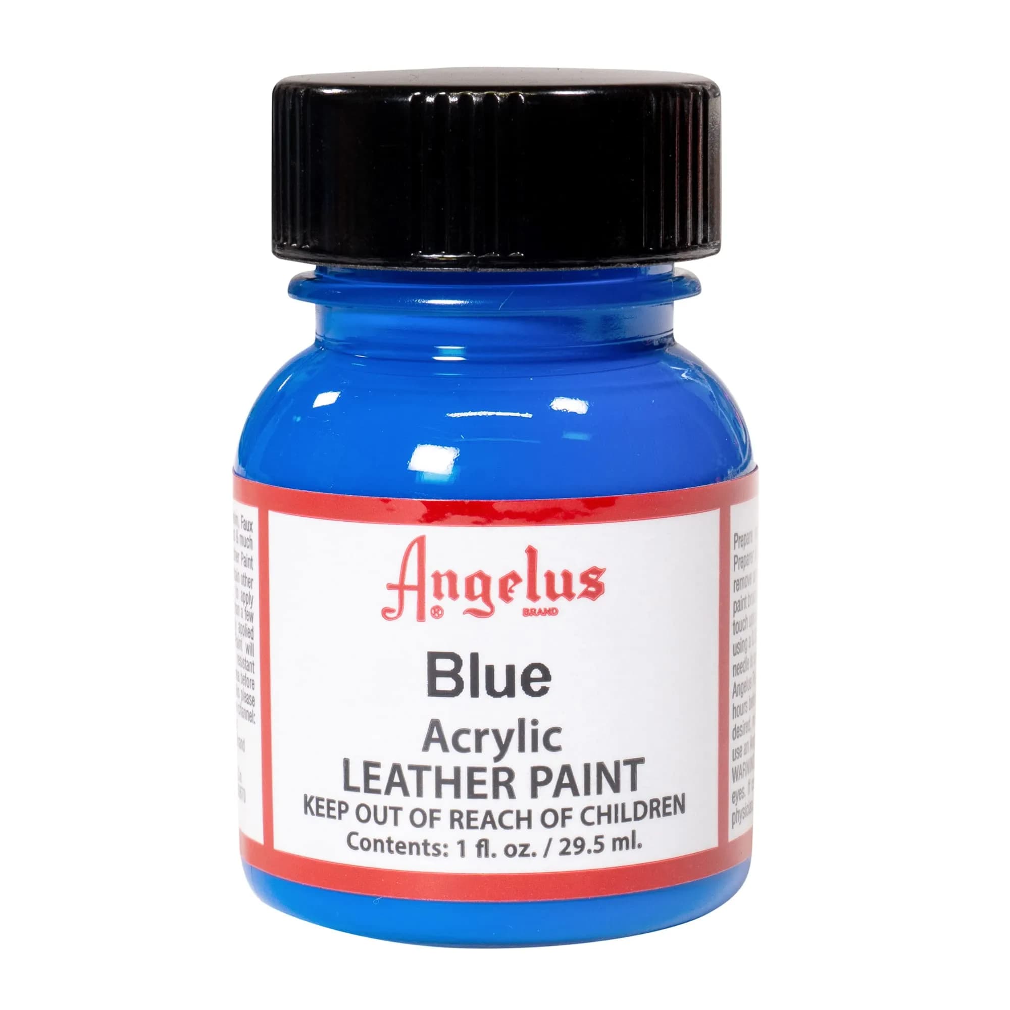 Angelus Acrylic Leather Paint, Shell Pink, 4 oz (118 ml) | Non-Toxic Water-Based Formula for Customization — Blue