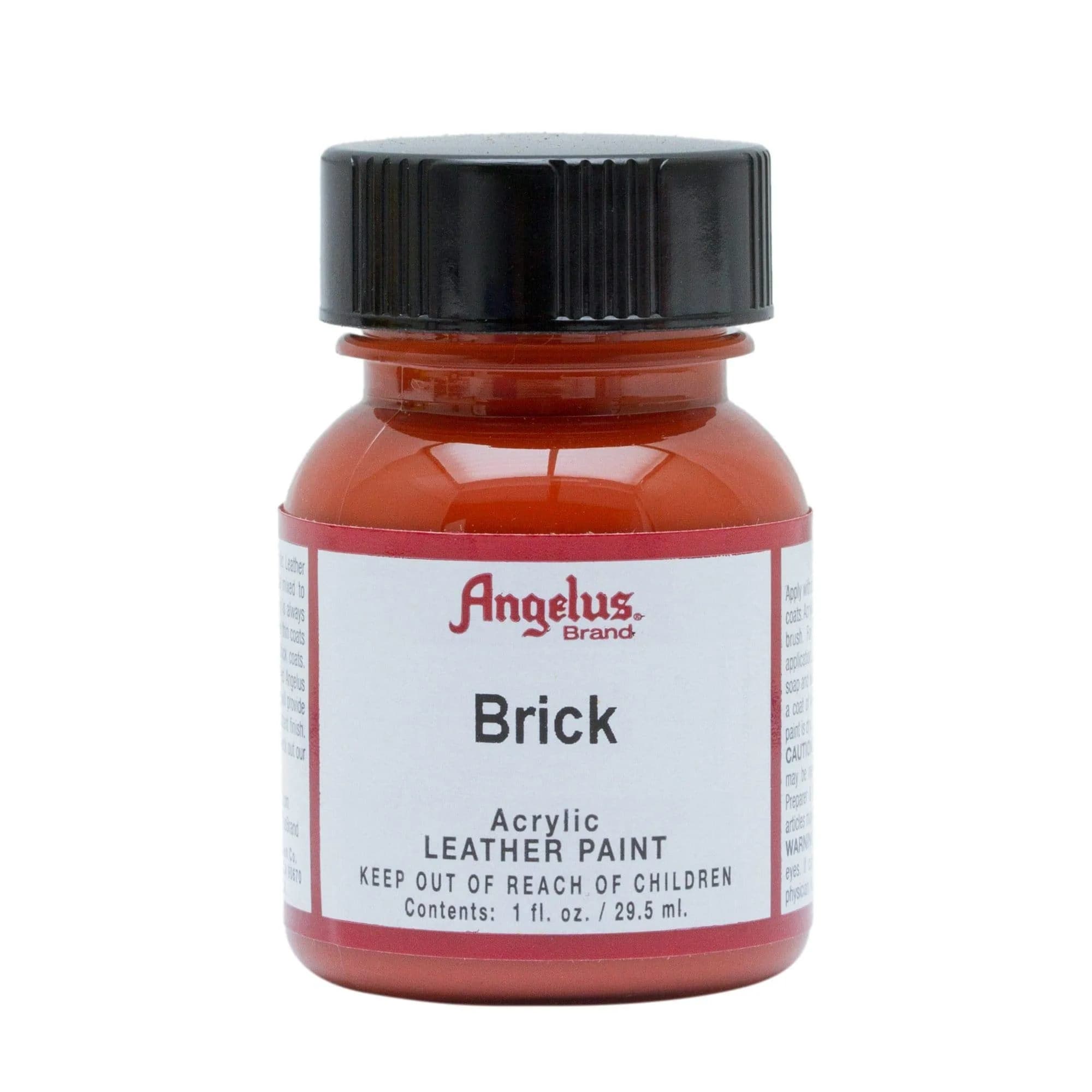 Angelus Acrylic Leather Paint, Brick Color, 1 Fl Oz (30ml) | USA-Sourced Craft Paint - view 4