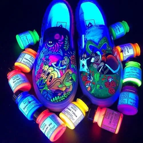 Angelus Leather Paint Neon Tropic Sun Yellow 1 oz | Bright, Non-Toxic, Water-Based Leather Color thumbnail 4