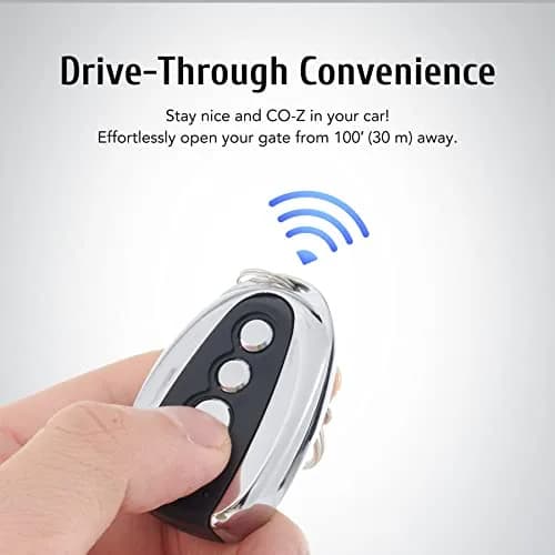 CO-Z Remote Control for Automatic Gate Openers | 100 Ft Range, Auto Close, Wireless Security thumbnail 2