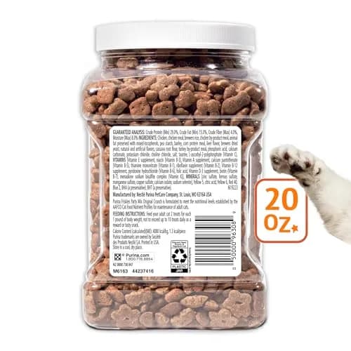Friskies Party Mix Original Crunch Cat Treats 20 oz (567 g) | Real Chicken, Liver & Turkey Flavors thumbnail 6