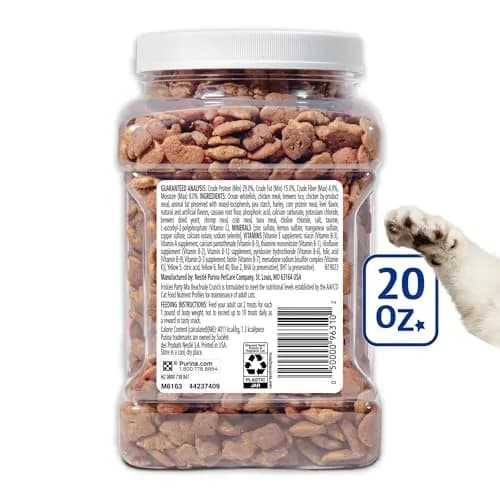 Purina Friskies Party Mix Beachside Crunch Cat Treats, 20 oz (567 g) | Seafood Flavors, Less Than 2 Calories Per Treat thumbnail 6