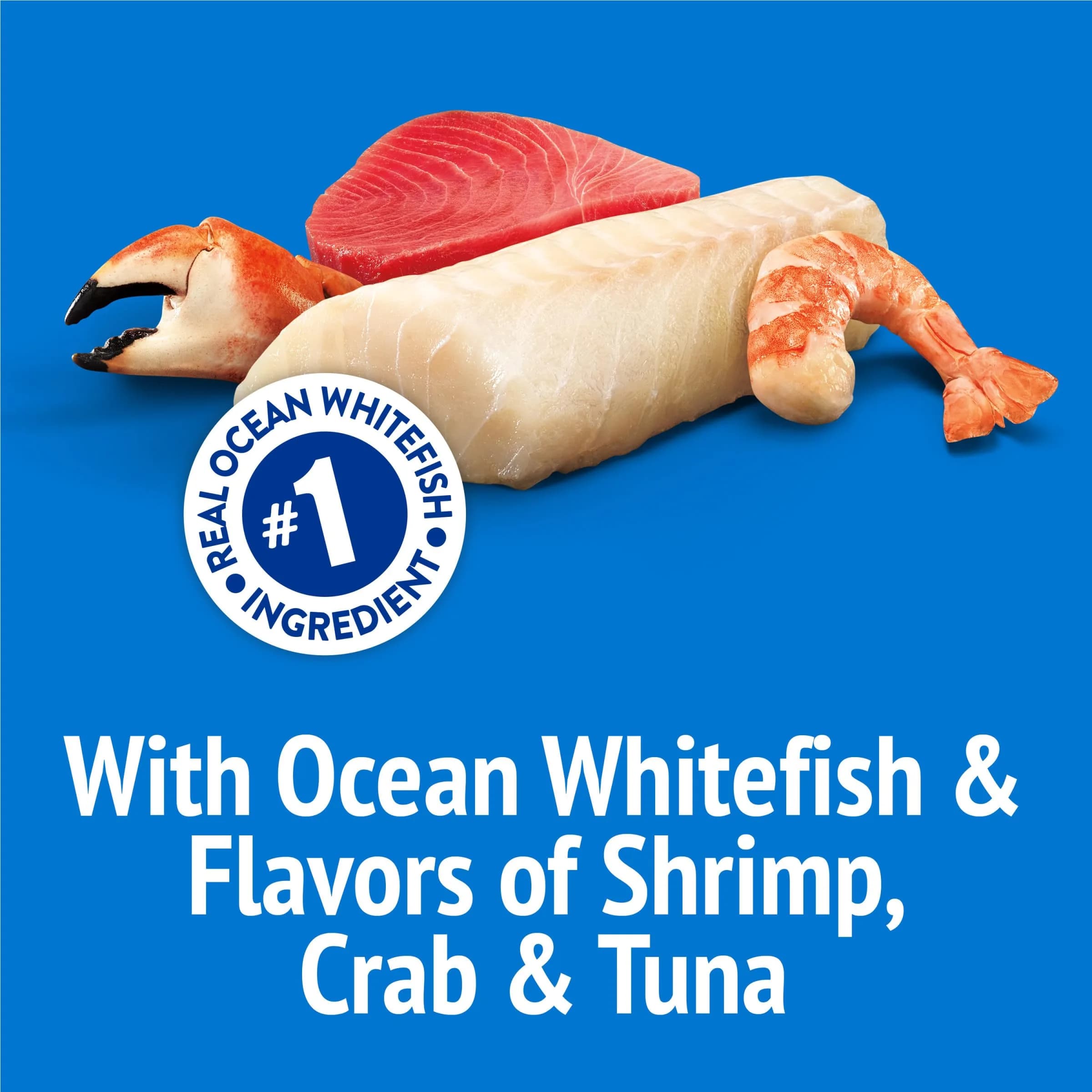 Friskies Party Mix Beachside Crunch Cat Treats - Ocean Whitefish, Shrimp, Crab, Tuna Flavors, 20 Ounce - view 2