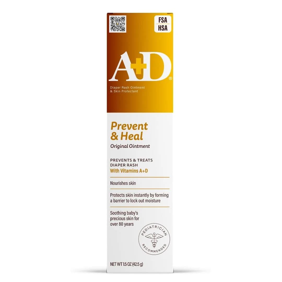 A+D Original Diaper Rash Ointment 44ml (1.5 Fl Oz) | Seals Out Wetness, Prevents Diaper Rash - main product image