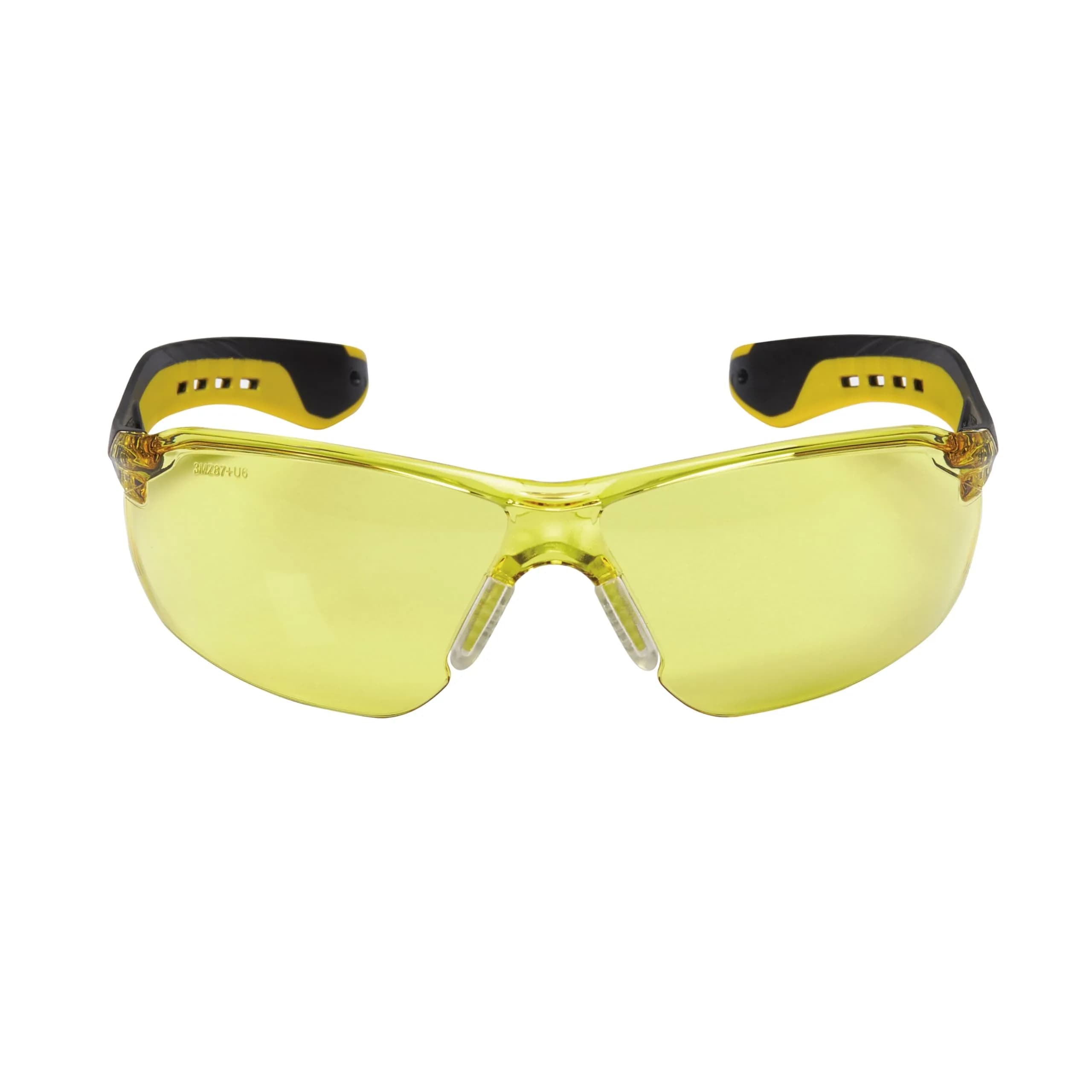 3M Flat Temple Safety Eyewear with Amber Lens | Impact Resistant & UV Protection - view 3