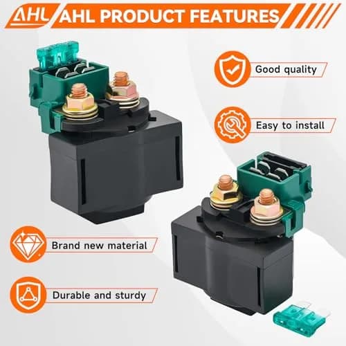 AHL Starter Solenoid Relay for Kawasaki EX250 Ninja 250R 1986-2012 | Copper & EPDM Material thumbnail 3