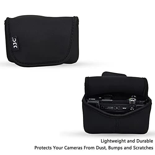 JJC Neoprene Camera Case Pouch for Compact Camera + Lens Below 4.7x2.9x3.4" | Waterproof, Elastic & Stylish thumbnail 8