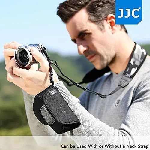 JJC Neoprene Camera Case Pouch for Compact Camera + Lens Below 4.7x2.9x3.4" | Waterproof, Elastic & Stylish thumbnail 3