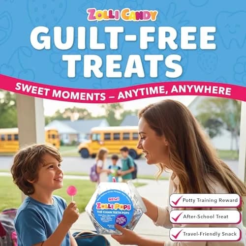 Zollipops Sugar-Free Natural Fruit Flavors 5.2 oz | Dentist-Approved, Supports Dental Health thumbnail 4