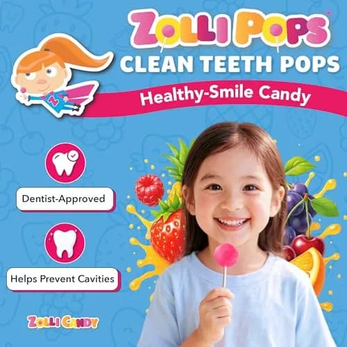 Zollipops Sugar-Free Natural Fruit Flavors 5.2 oz | Dentist-Approved, Supports Dental Health thumbnail 2