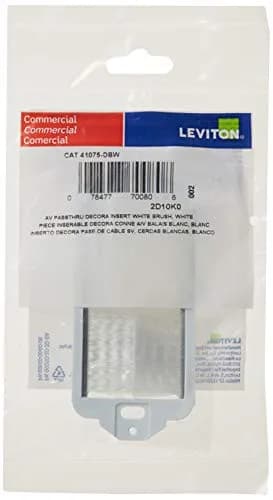 Leviton Decora Brush Passthrough Wall Plate | Cable Management Insert for Wall Openings thumbnail 2