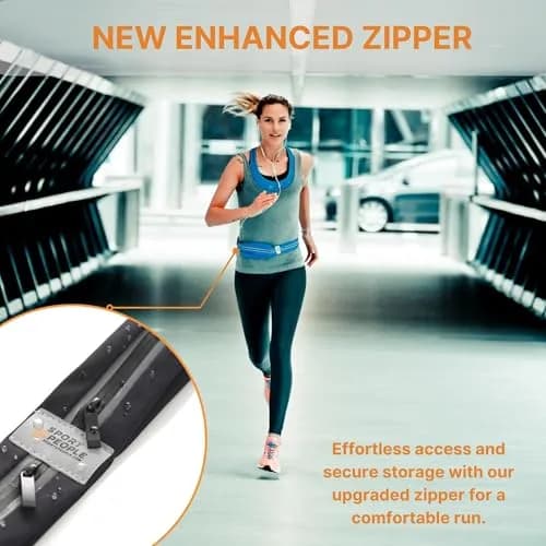 sport2people Running Belt Waterproof Phone Holder Reflective Waist Pack | Fits Most Phones, Adjustable 26-49" thumbnail 9