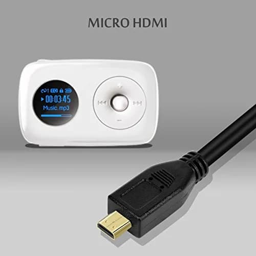 UCEC Coiled Micro HDMI to HDMI Cable 3.2FT | 4K HDR Support, Flexible & Portable thumbnail 5