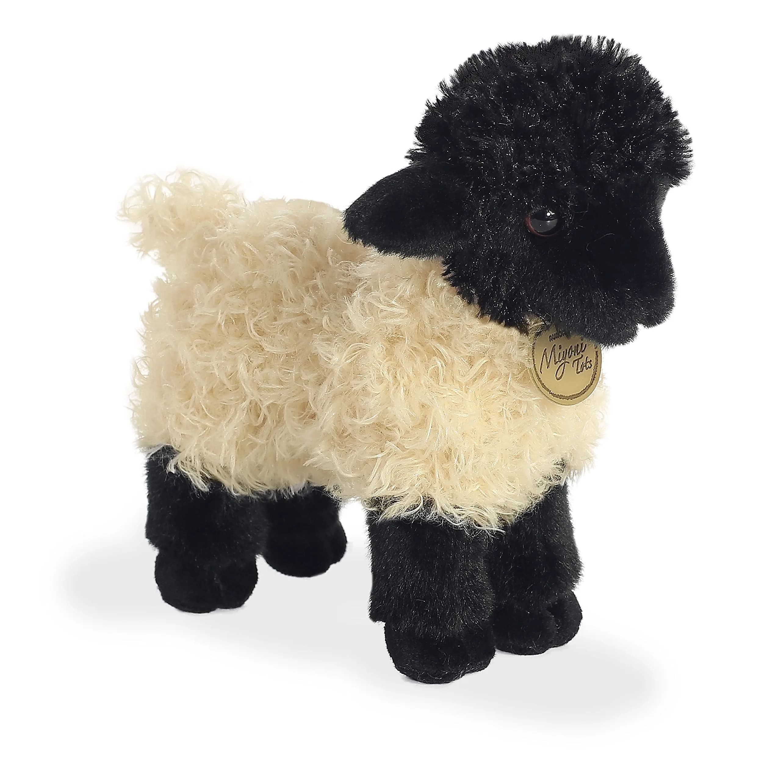 Aurora Miyoni Tots Suffolk Lamb Plush Animal 8.5 Inches | Realistic Detail & Safe for All Ages
