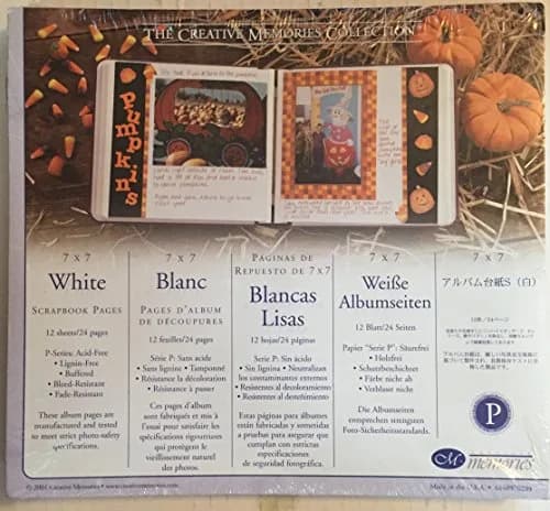Creative Memories 7 x 7 Scrapbook Pages | Classic White Photo Album Sheets for Memories thumbnail 1