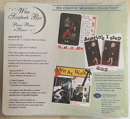 Creative Memories 7 x 7 Scrapbook Pages | Classic White Photo Album Sheets for Memories thumbnail 2