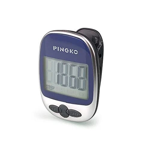 PINGKO Portable LCD Pedometer Step Counter with Calories & Distance Tracking - Blue | Accurate Tri-Axis Sensor thumbnail 1