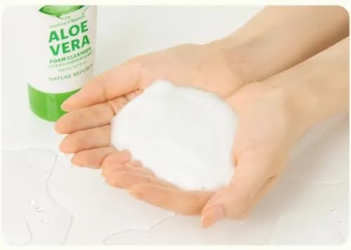 Nature Republic Aloe Vera Foam Cleanser 150g | Moisturizing & Gentle for All Skin Types thumbnail 3