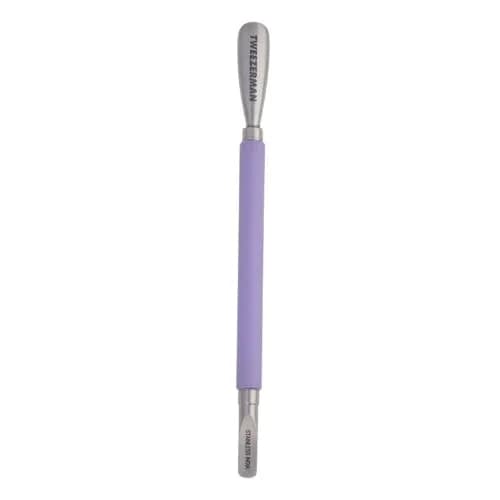 Tweezerman Dual-Sided Pushy Purple | Gentle Stainless Steel Cuticle Pusher (1 Count) thumbnail 1