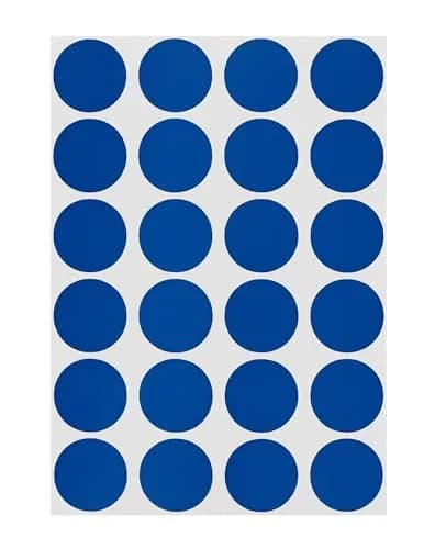 ChromaLabel Dark Blue Dot Stickers 3/4 Inch | Vibrant Color Coding for Office & Home thumbnail 1