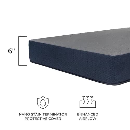 DREAMFOAM Brooklyn Bedding Copperflex Essential 6" Gel Memory Foam Mattress Queen | Made in Arizona thumbnail 4