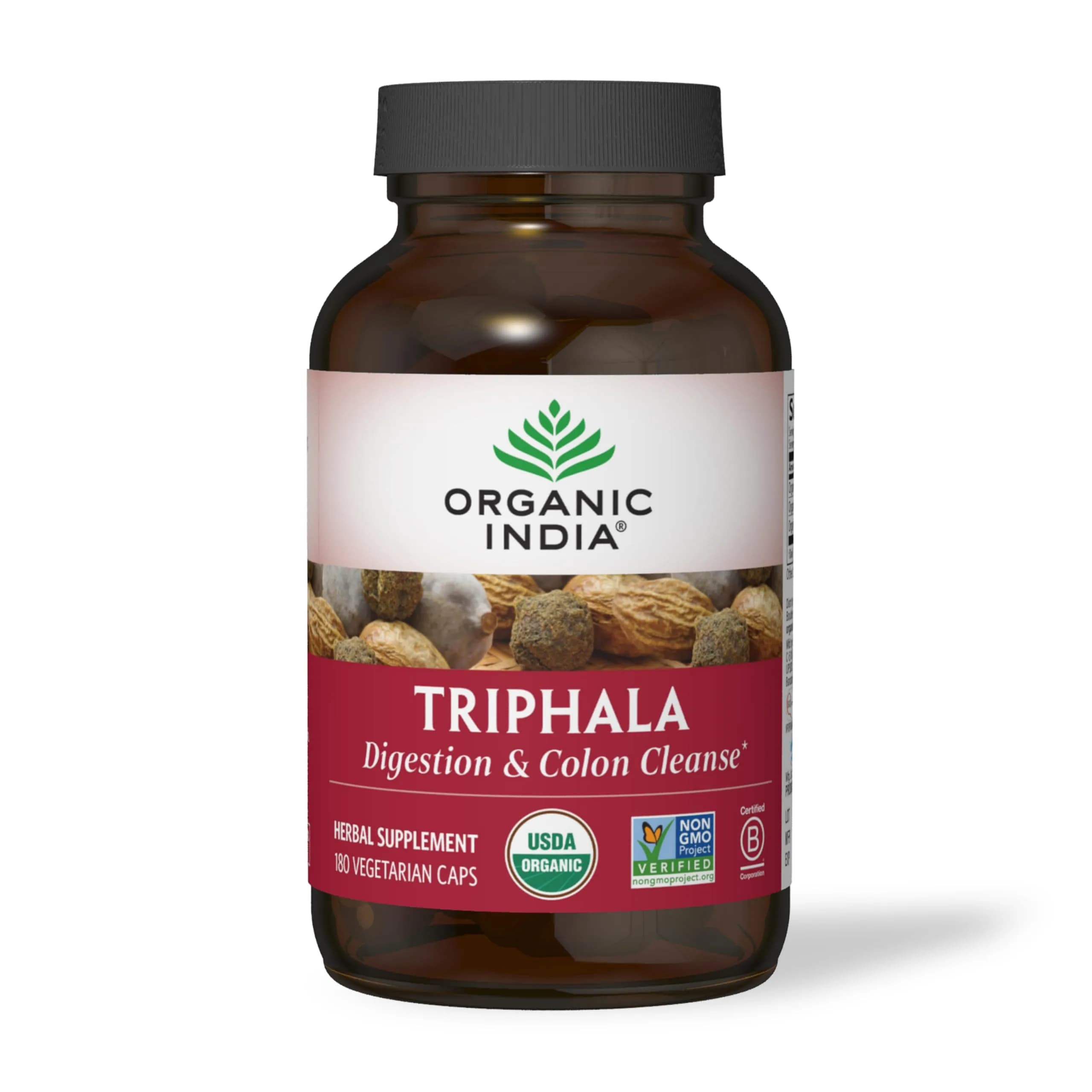 Organic India Triphala Capsules 180 Count | Supports Digestive Balance & Rejuvenation — Capsule