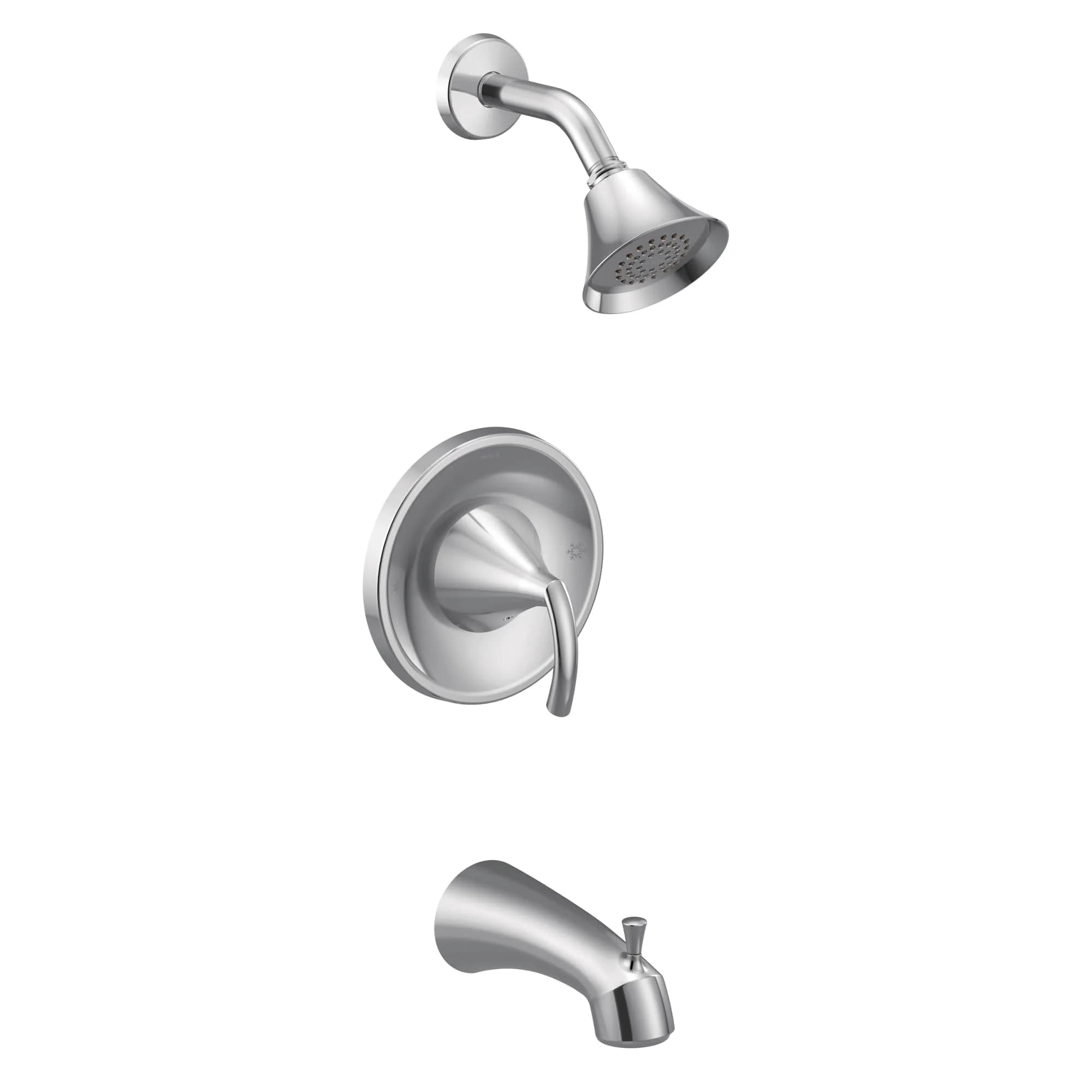 Moen Glyde Posi-Temp Tub/Shower Faucet Chrome | Versatile Transitional Design, WaterSense Certified - main product image