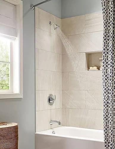 Moen Glyde Posi-Temp Tub/Shower Faucet Chrome | Versatile Transitional Design, WaterSense Certified thumbnail 2