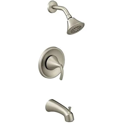 Moen Glyde Posi-Temp Tub/Shower Faucet Brushed Nickel | WaterSense Certified, Durable, Easy Install