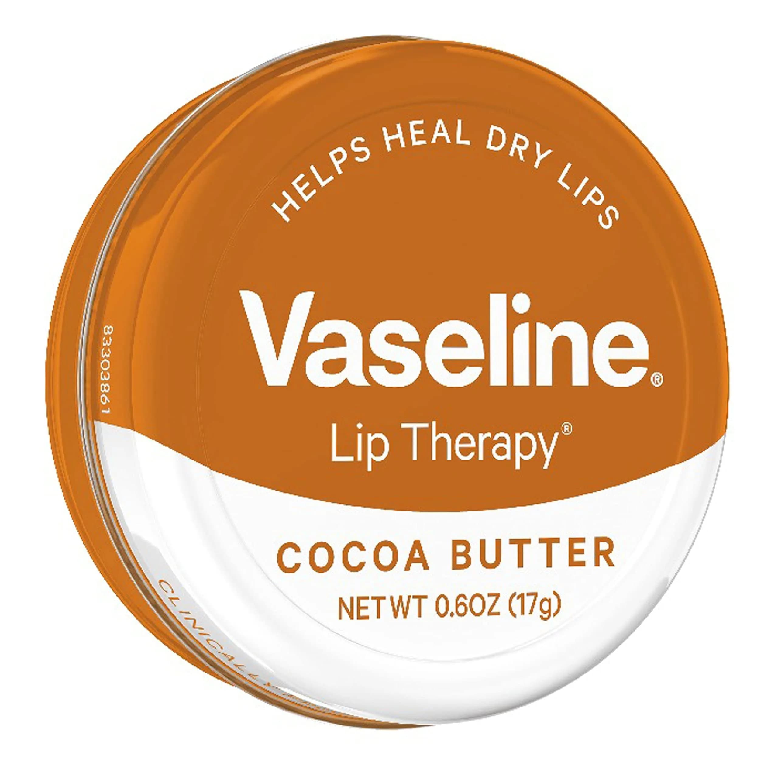 Vaseline Lip Therapy Cocoa Butter Tin Lip Balm | Intensive Healing for Dry, Chapped Lips | 0.6 oz (17 g) thumbnail 3