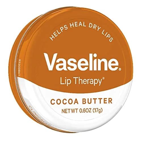 Vaseline Lip Therapy Cocoa Butter Tin Lip Balm | Intensive Healing for Dry, Chapped Lips | 0.6 oz (17 g) thumbnail 3