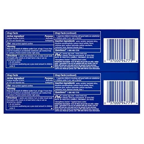 Crest 3D White Whitening Toothpaste, Radiant Mint, 3.5 Ounce (Pack of 2) | Surface stain removal & enamel protection thumbnail 2