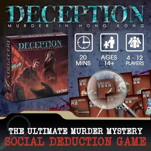 Grey Fox Games Deception: Murder in Hong Kong Board Game | Social Deduction | 4-12 Players | 20 Minutes thumbnail 2