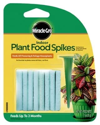 Miracle-Gro Indoor Plant Food Spikes 24 Count (Pack of 4) | Continuous Feeding for Flowering & Foliage Houseplants - main product image