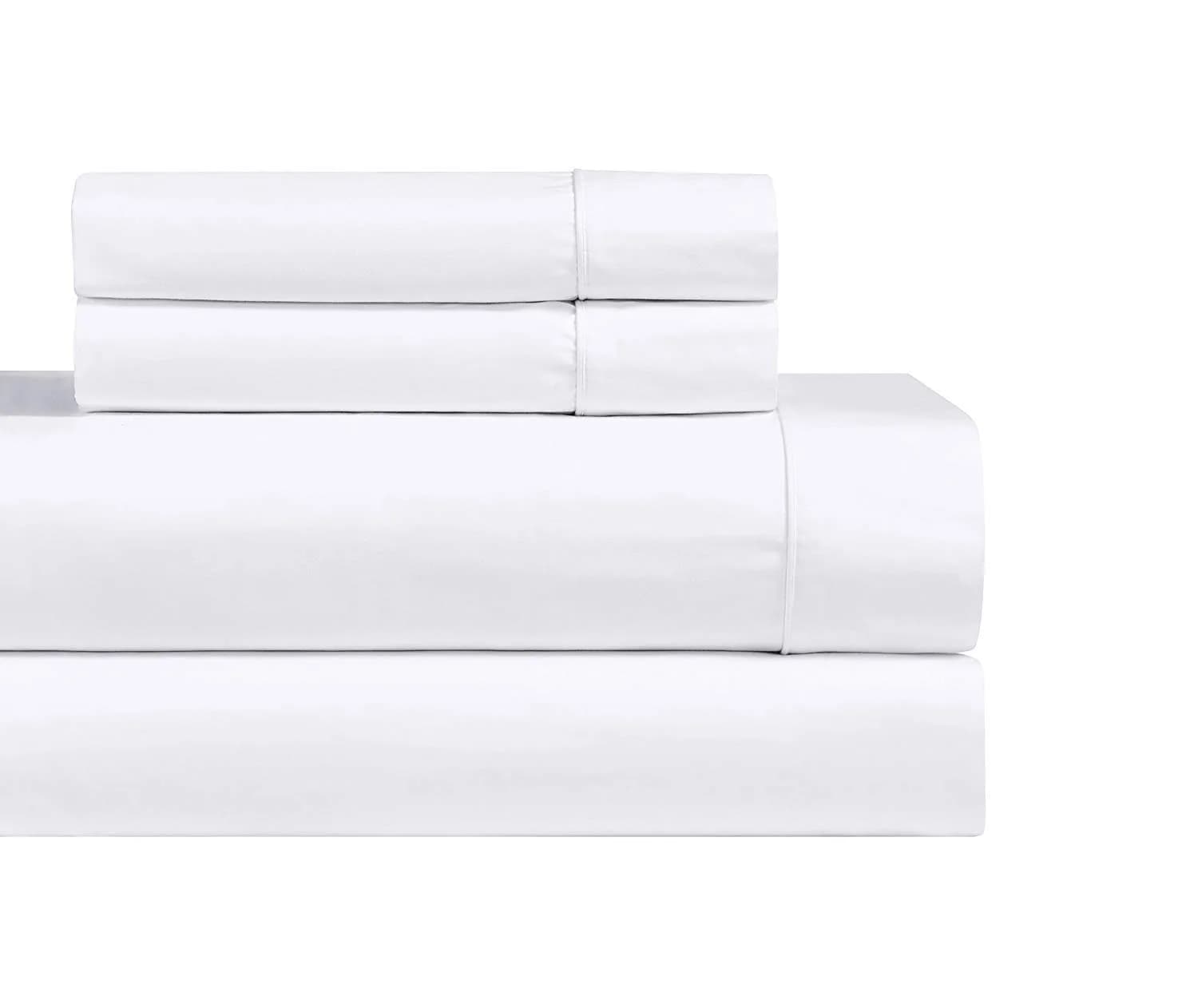 Royal Hotel Bedding Queen 1000 Thread Count Cotton Sateen Sheet Set 203cm x 254cm (80" x 100") Flat Sheet, 152cm x 203cm (60" x 80") Fitted Sheet, 51cm x 76cm (20" x 30") Pillowcases | Luxury Heavyweight Cotton Comfort - main product image