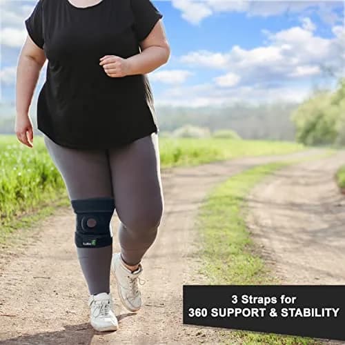 TechWare Pro Knee Brace Support - Relieves ACL, LCL, MCL, Meniscus Tear, Arthritis, Tendonitis Pain | Adjustable Bi-Directional Straps thumbnail 6