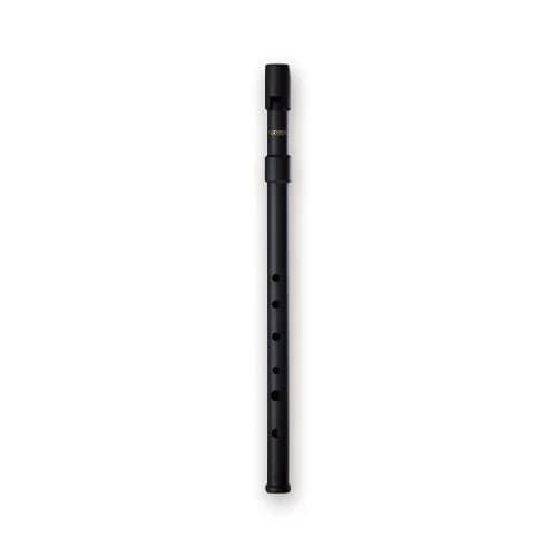 SMARTWOODI Set of 2 Irish Whistles Matte Black Key of C & D | 6-Hole Folk Instrument thumbnail 2