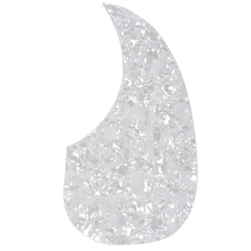 Musiclily Pro Teardrop Acoustic Guitar Pickguard White Pearl | Fits Martin D28 Style Guitar thumbnail 1