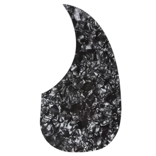 Musiclily Pro Oversize Teardrop Acoustic Guitar Pickguard Black Pearl | Fits Martin D28 Style thumbnail 1