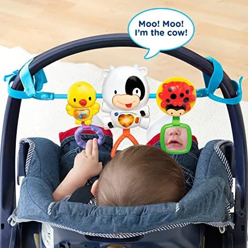 VTech Baby On-The-Moove Activity Bar | Musical Stroller Toy for Babies 0-3 Years thumbnail 4