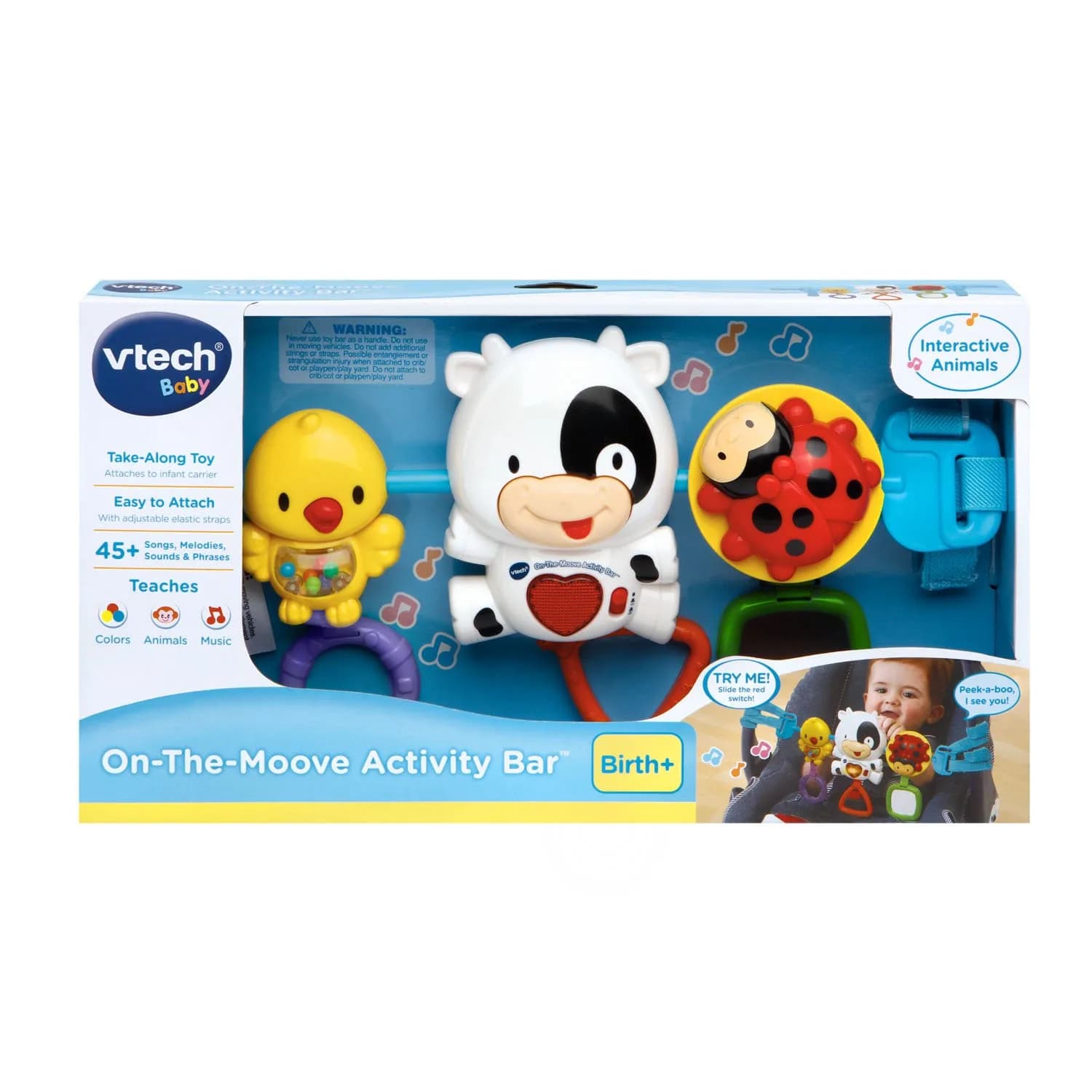 VTech Baby On-The-Moove Activity Bar | Musical Stroller Toy for Babies 0-3 Years - view 6