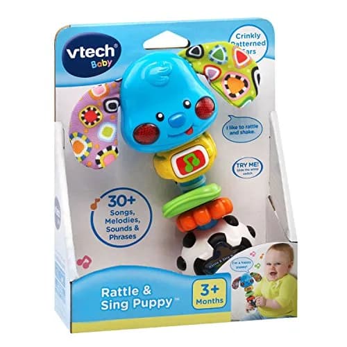 VTech Baby Rattle and Sing Puppy | Interactive Toy for 3 Months to 2 Years thumbnail 7