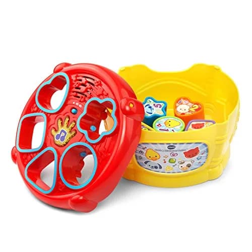 VTech Sort and Discover Drum Yellow | Educational Musical Shape Sorter Toy for Toddlers 6-36 Months thumbnail 3
