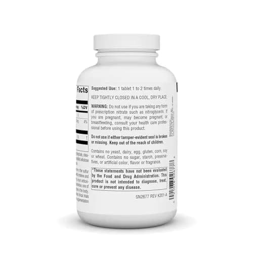 Source Naturals N-Acetyl Cysteine 1,000 mg | Antioxidant Support in 180 Tablets thumbnail 3