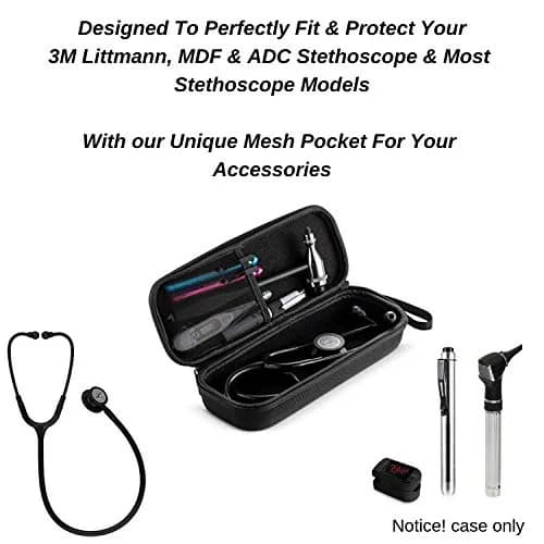 caseling Hard Stethoscope Case for Littmann Classic III & Cardiology IV | Protects Medical Tools from Drops & Dust thumbnail 4