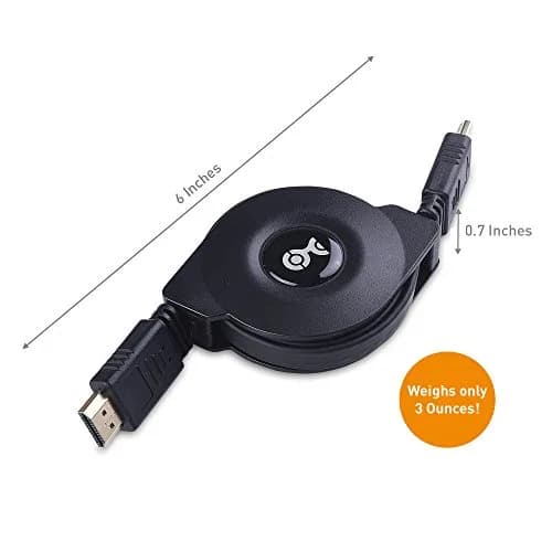 Cable Matters 4K Retractable HDMI Cable, 1m (3.3ft) | High Speed with Ethernet thumbnail 5