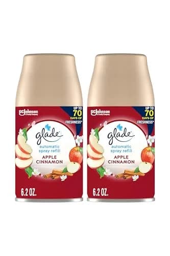 Glade Automatic Spray Refill, Apple Cinnamon Scent, 2x6.2oz (12.4oz Total) | Timed Fragrance Release thumbnail 1