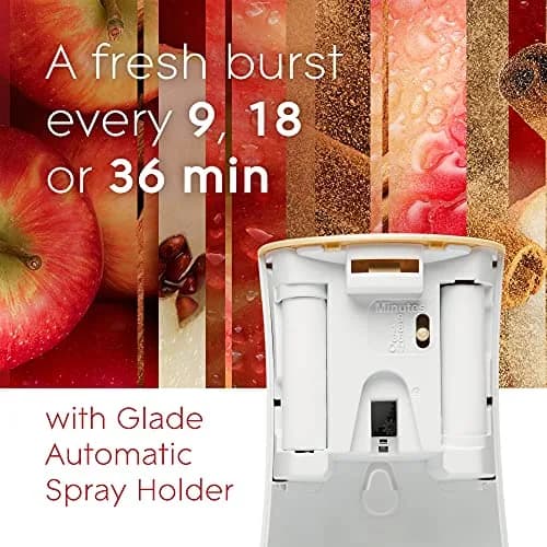 Glade Automatic Spray Refill, Apple Cinnamon Scent, 2x6.2oz (12.4oz Total) | Timed Fragrance Release thumbnail 3